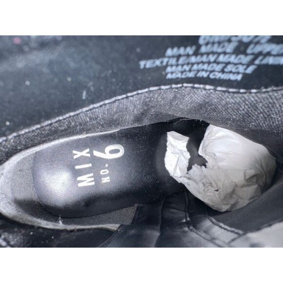 Mix No. 6 Benisa Rainbow Croc Black Vegan Leather Bootie, size 6. - Picture 8 of 8